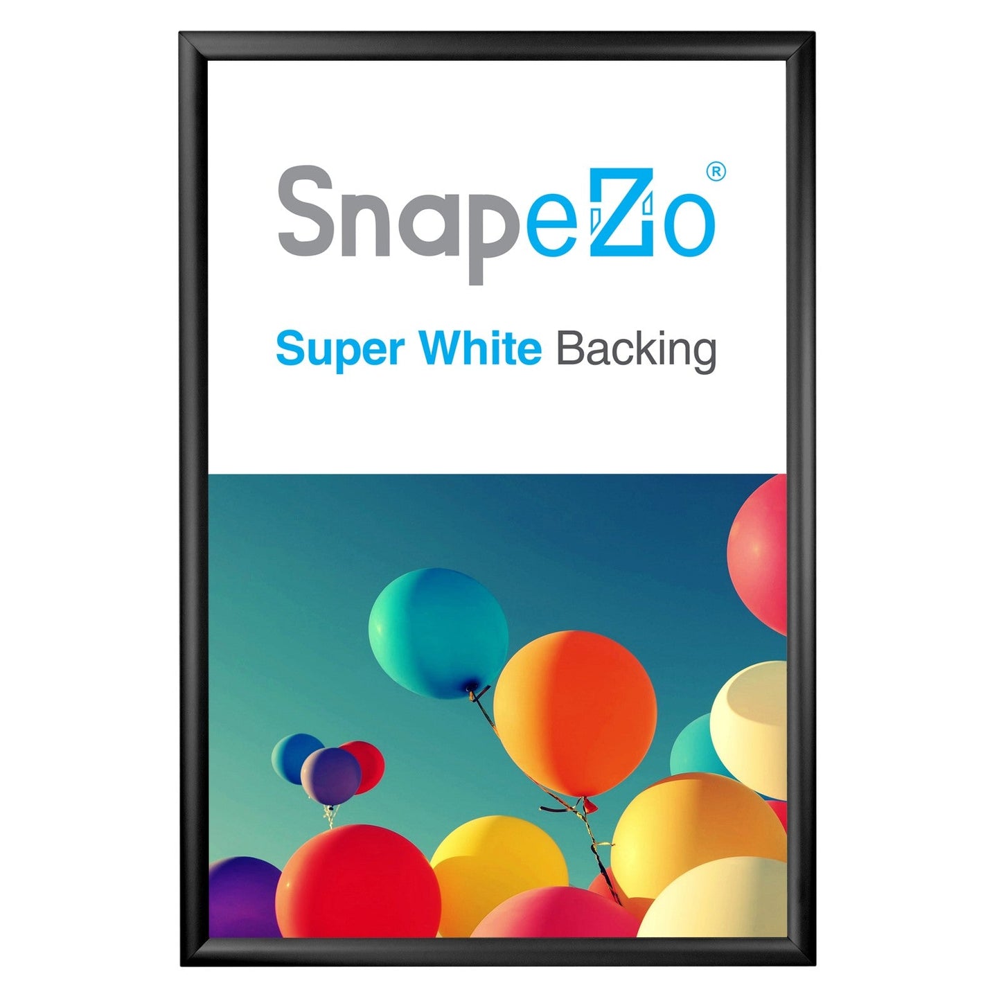 21x32 Black SnapeZo® Snap Frame - 1.2" Profile