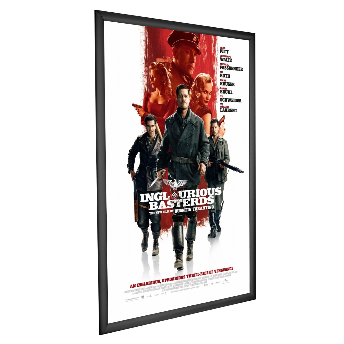 Twin-Pack of Snapezo® Black 27x40 Movie Poster Frame - 1.2" Profile