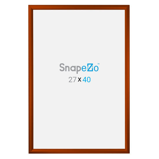 Load image into Gallery viewer, 27x40 Brown SnapeZo® Snap Frame - 1.2&amp;quot; Profile

