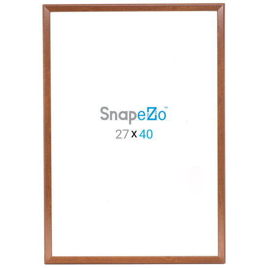 Load image into Gallery viewer, 27x40 Dark Wood SnapeZo® Snap Frame - 1.25&amp;quot; Profile
