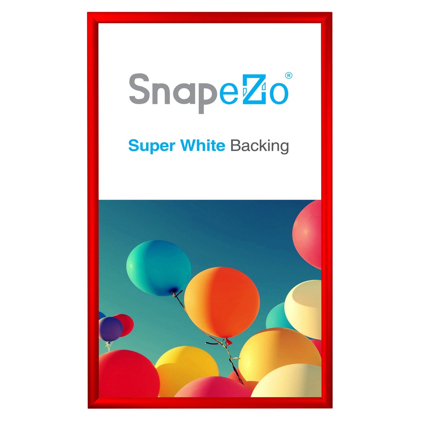 20x34 Red SnapeZo® Snap Frame - 1.2" Profile