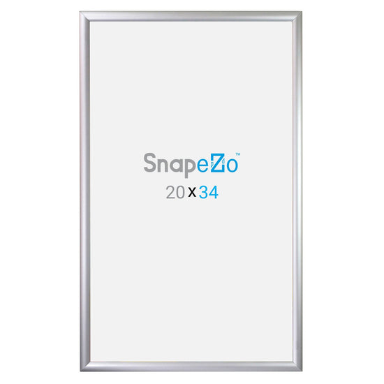 Load image into Gallery viewer, 20x34 Silver SnapeZo® Snap Frame - 1.2&amp;quot; Profile

