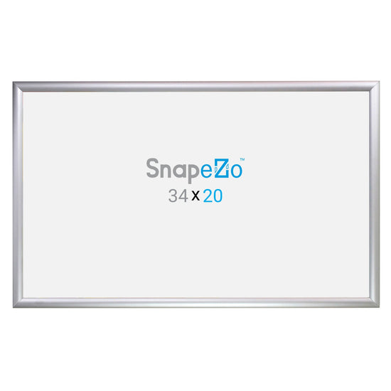 Load image into Gallery viewer, 20x34 Silver SnapeZo® Snap Frame - 1.2&amp;quot; Profile
