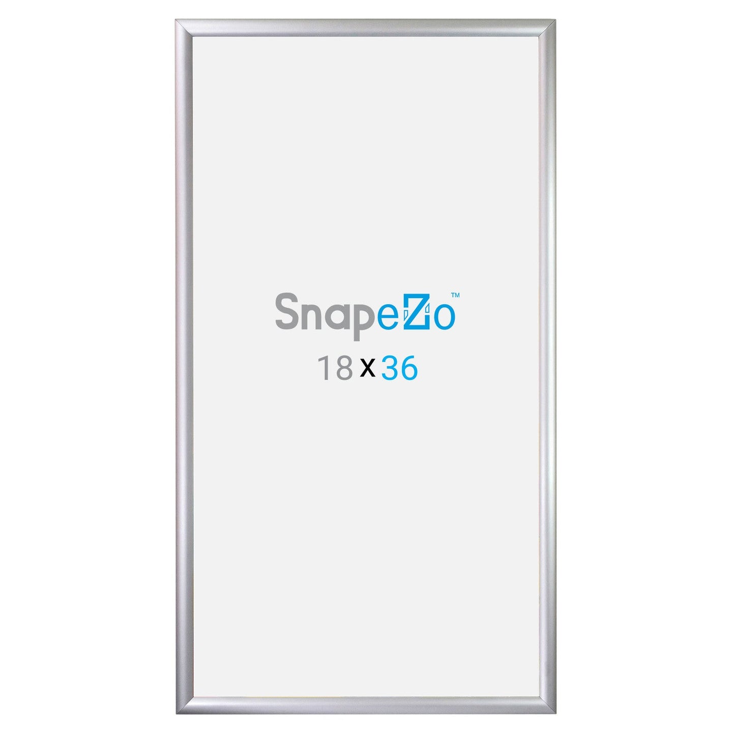 18x36 Silver SnapeZo® Snap Frame - 1.2" Profile