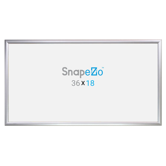 18x36 Silver SnapeZo® Snap Frame - 1.2" Profile