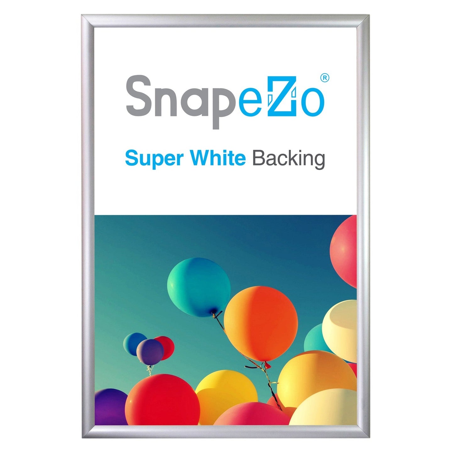 Load image into Gallery viewer, 23x34 Silver SnapeZo® Snap Frame - 1.2&amp;quot; Profile
