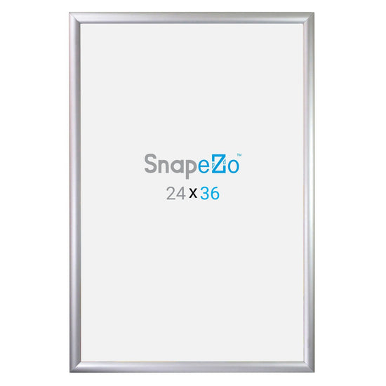 Silver movie poster SnapeZo® frame poster size 24X36 - 1.2 inch profile