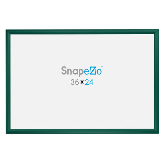 24x36 Green SnapeZo® Snap Frame - 1.2" Profile