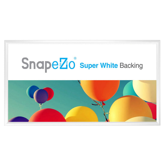 Load image into Gallery viewer, 18x36 White SnapeZo® Snap Frame - 1.2&amp;quot; Profile
