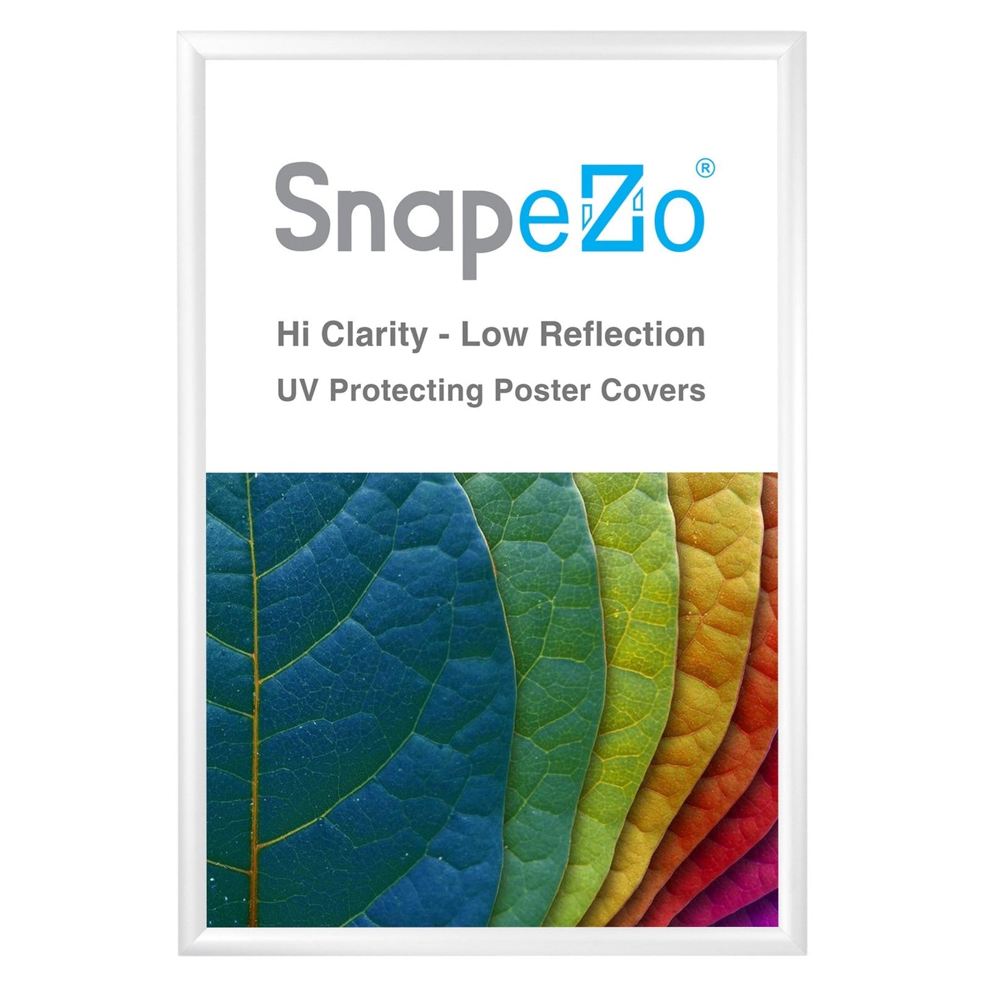 26x40 White SnapeZo® Snap Frame - 1.2" Profile
