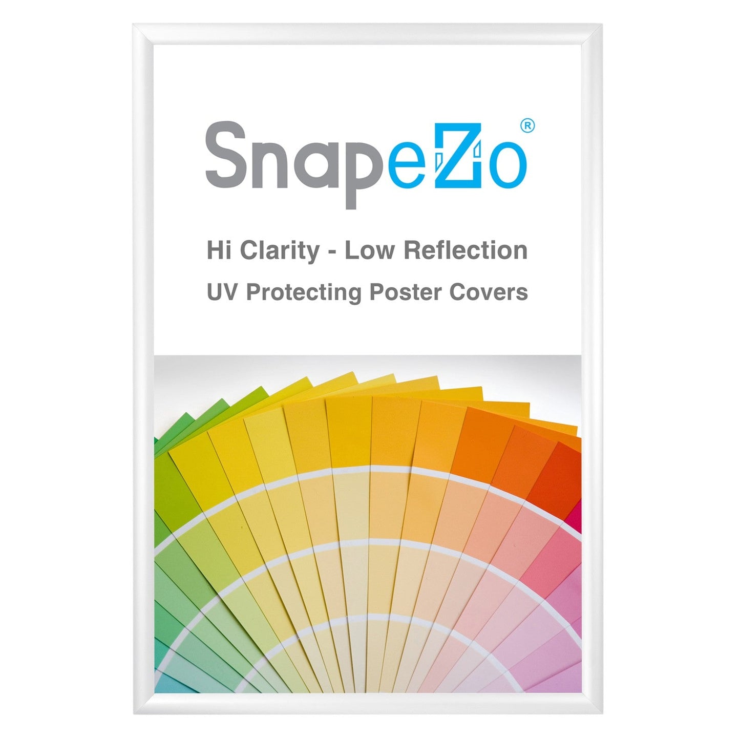 Load image into Gallery viewer, 21x32 White SnapeZo® Snap Frame - 1.2&amp;quot; Profile
