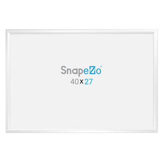 Load image into Gallery viewer, 27x40 White SnapeZo® Snap Frame - 1.2&amp;quot; Profile
