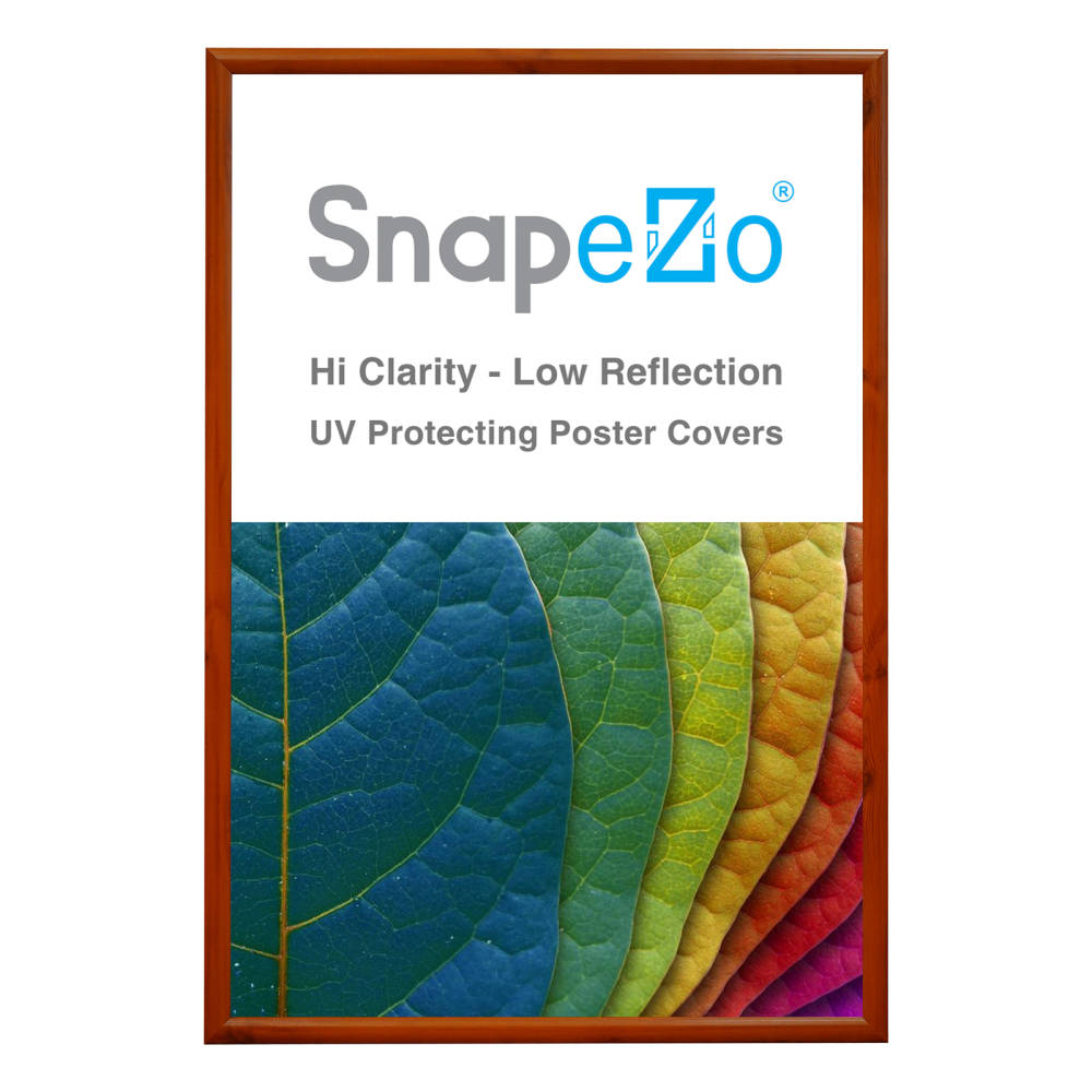 24x36 Wood Effect Movie Poster Frame 1 Inch Snapezo®