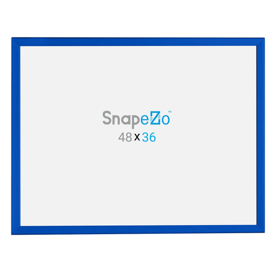 36x48 Blue SnapeZo® Snap Frame - 1.25" Profile