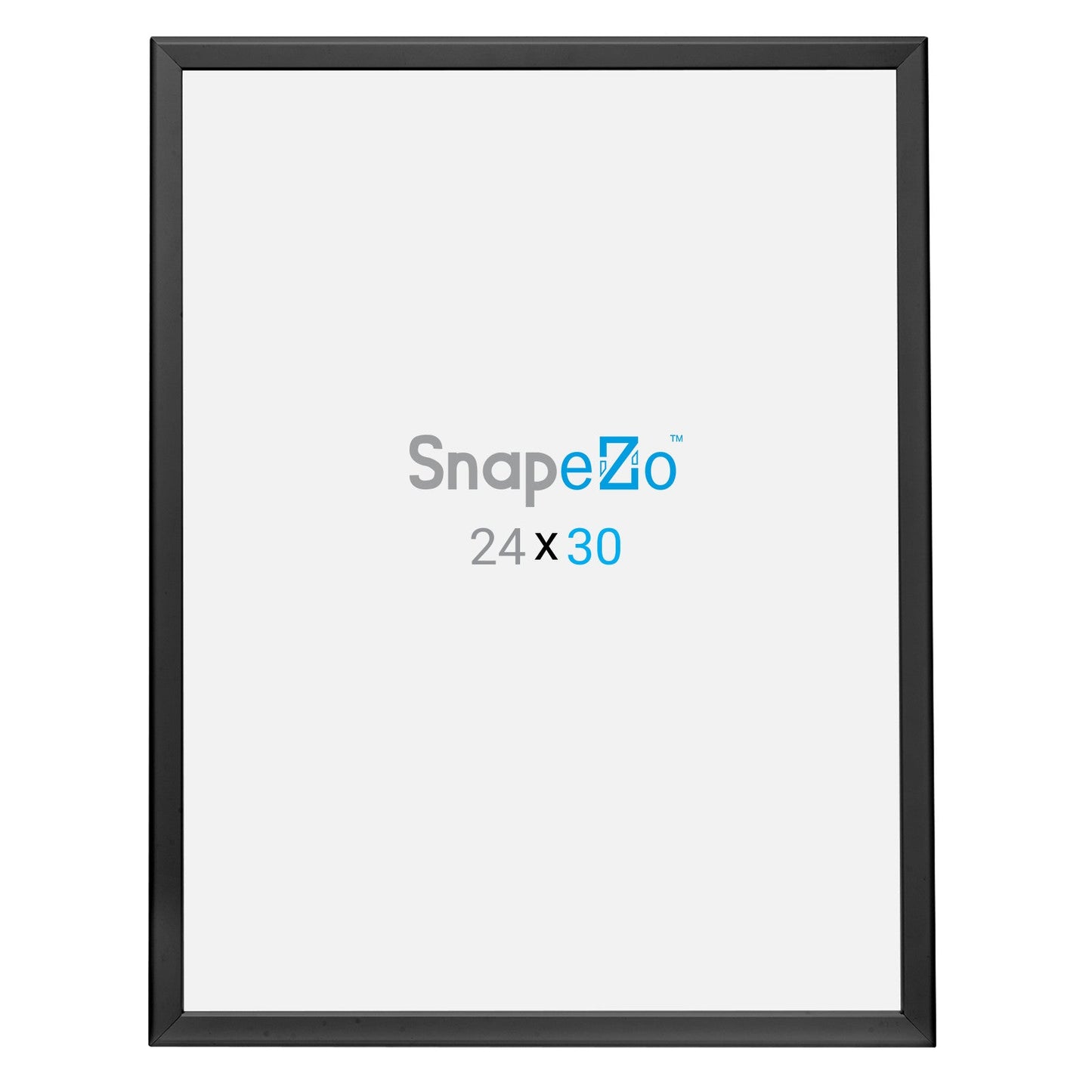 24x30 Black SnapeZo® Snap Frame - 1.25" Profile