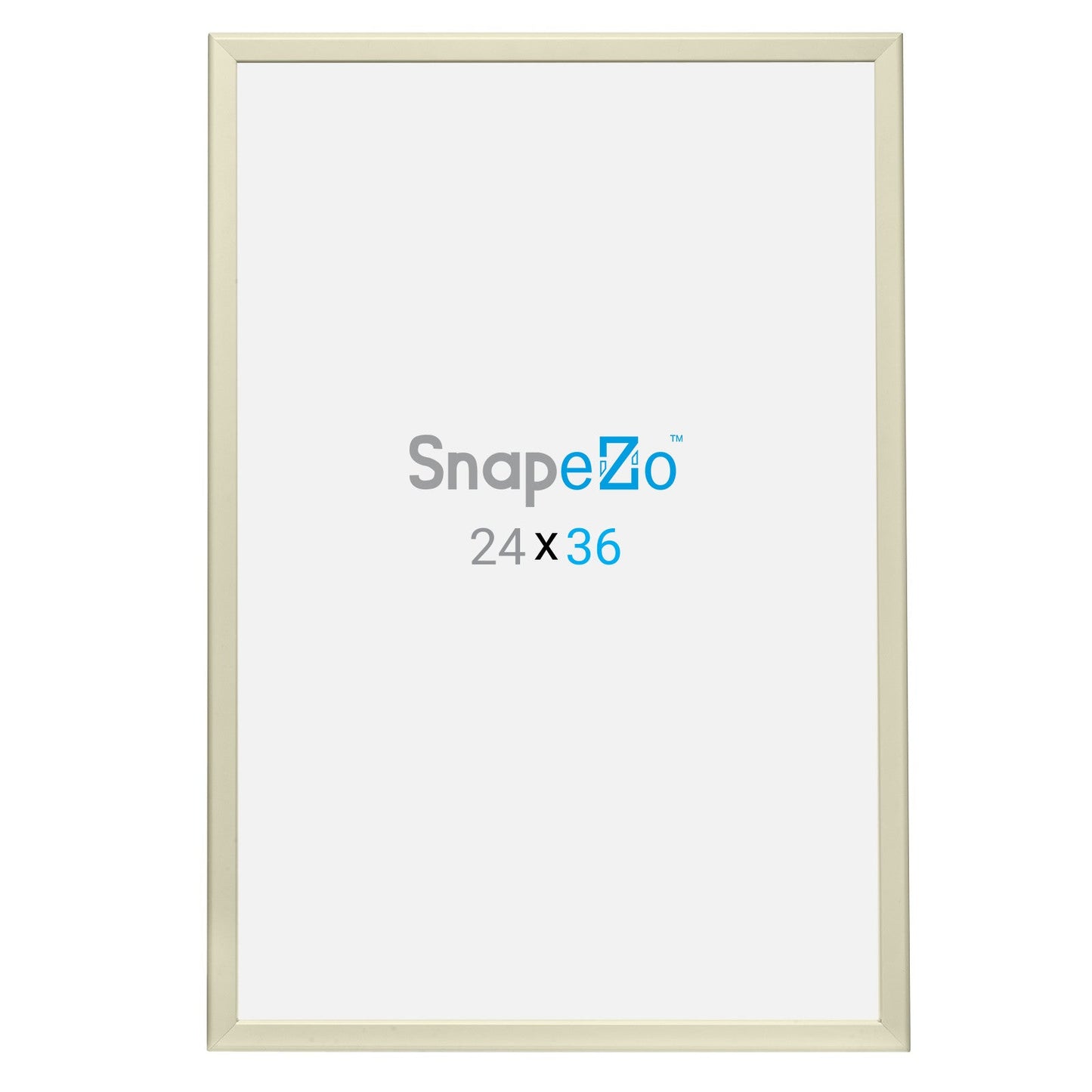 24x36 Cream SnapeZo® Snap Frame - 1.25" Profile