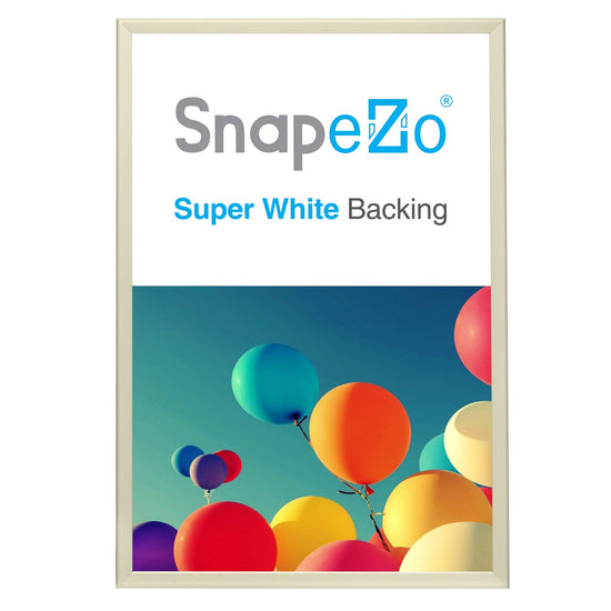 Load image into Gallery viewer, 27x40 Cream SnapeZo® Snap Frame - 1.25&amp;quot; Profile
