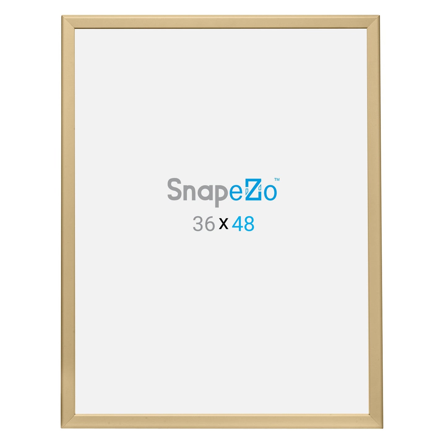 36x48 Gold SnapeZo® Snap Frame - 1.25" Profile