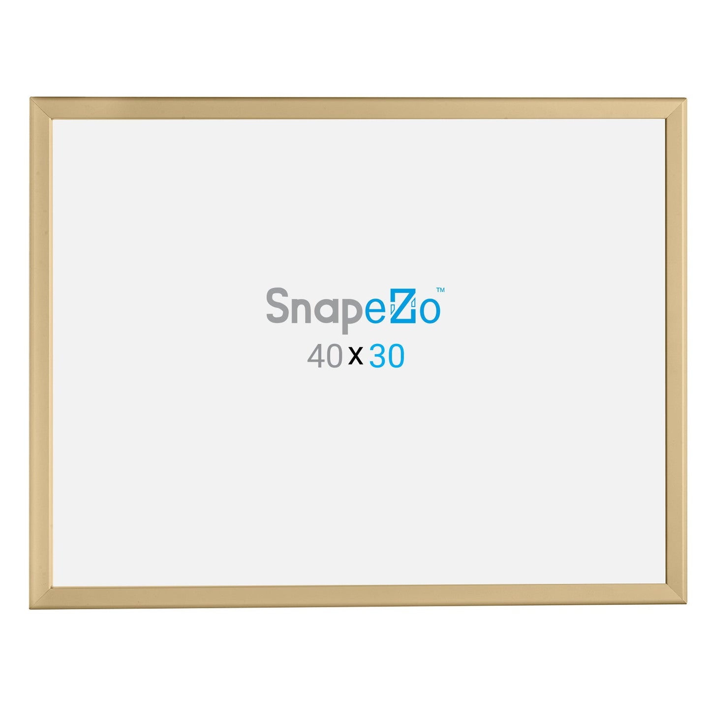 30x40 Gold SnapeZo® Snap Frame - 1.25" Profile