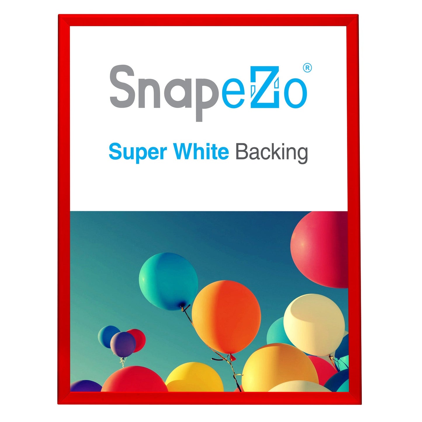36x48 Red SnapeZo® Snap Frame - 1.25" Profile