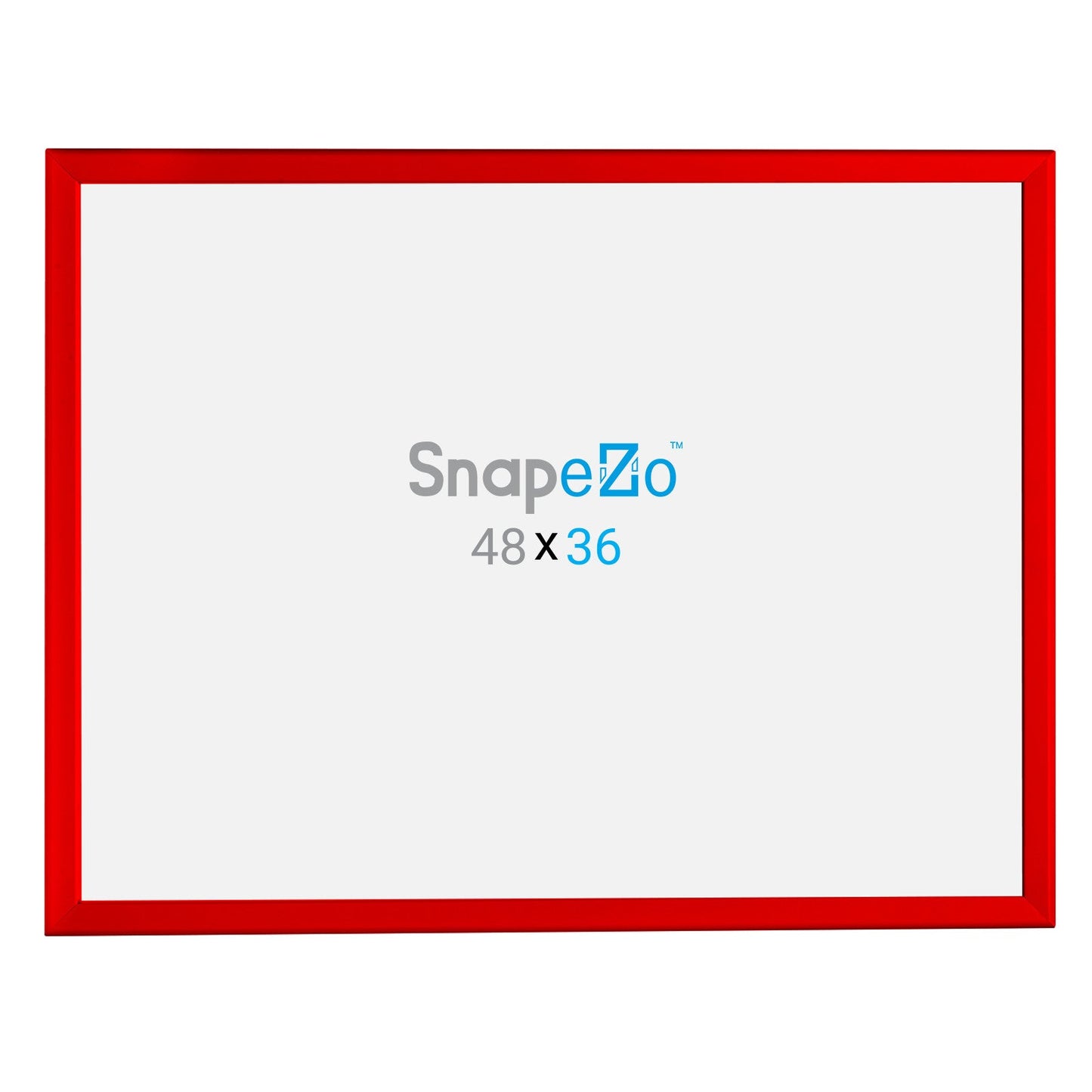 36x48 Red SnapeZo® Snap Frame - 1.25" Profile
