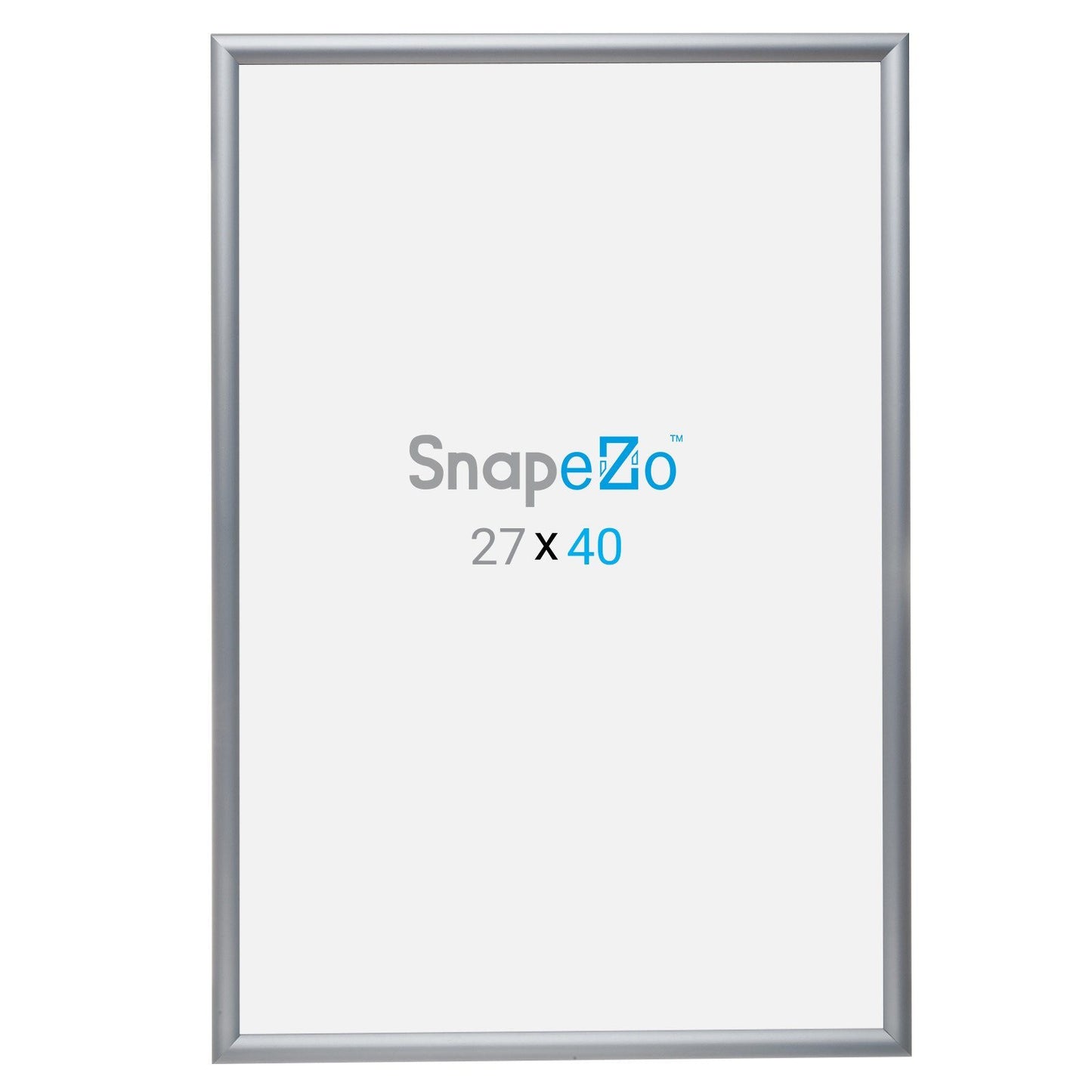 Silver movie poster SnapeZo® frame poster size 27x40 - 1.2 inch profile