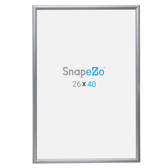 26x40 Silver SnapeZo® Snap Frame - 1.2" Profile