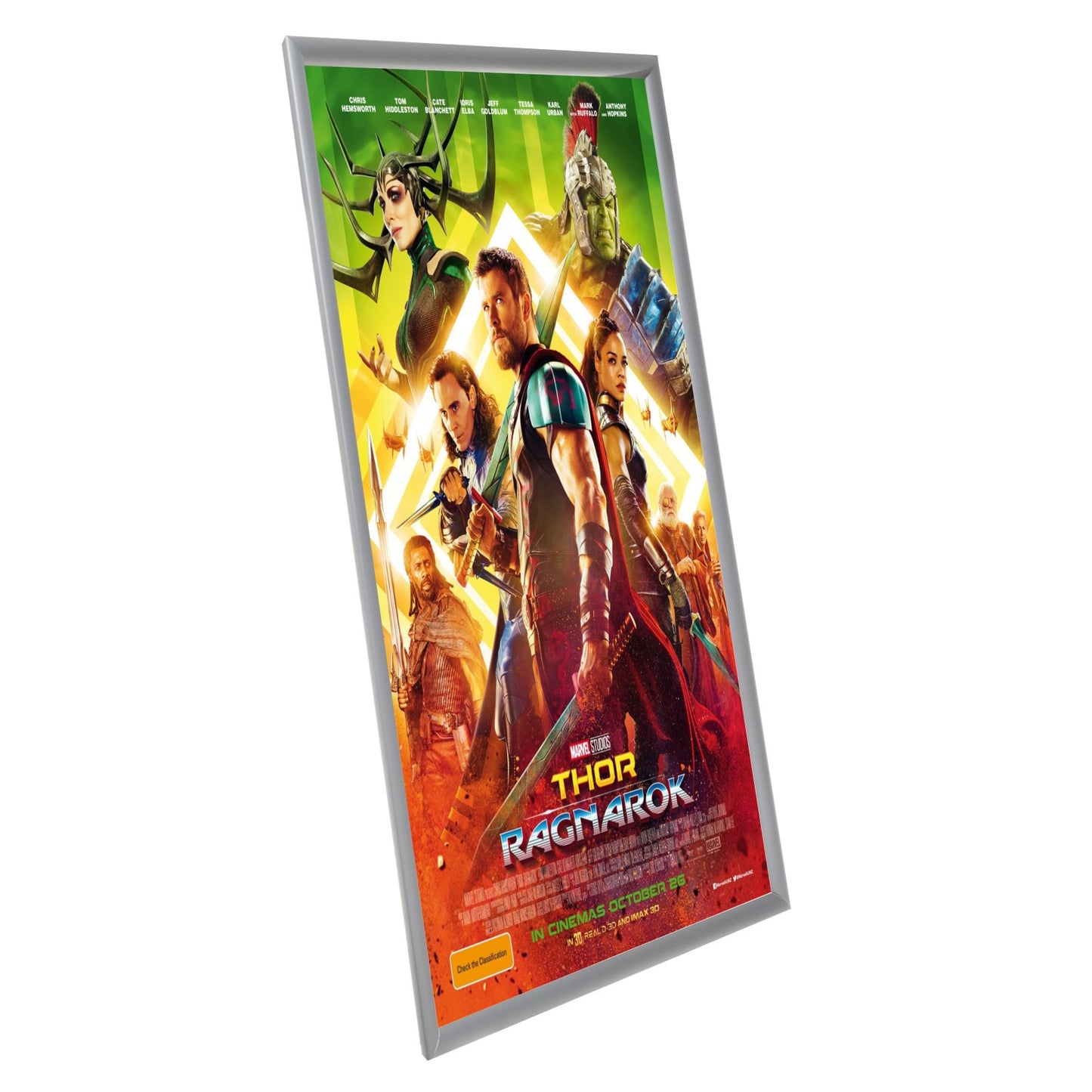 Load image into Gallery viewer, 3 Case Pack of Snapezo® of Silver 27x40 Movie Poster Frame - 1.2&amp;quot; Profile
