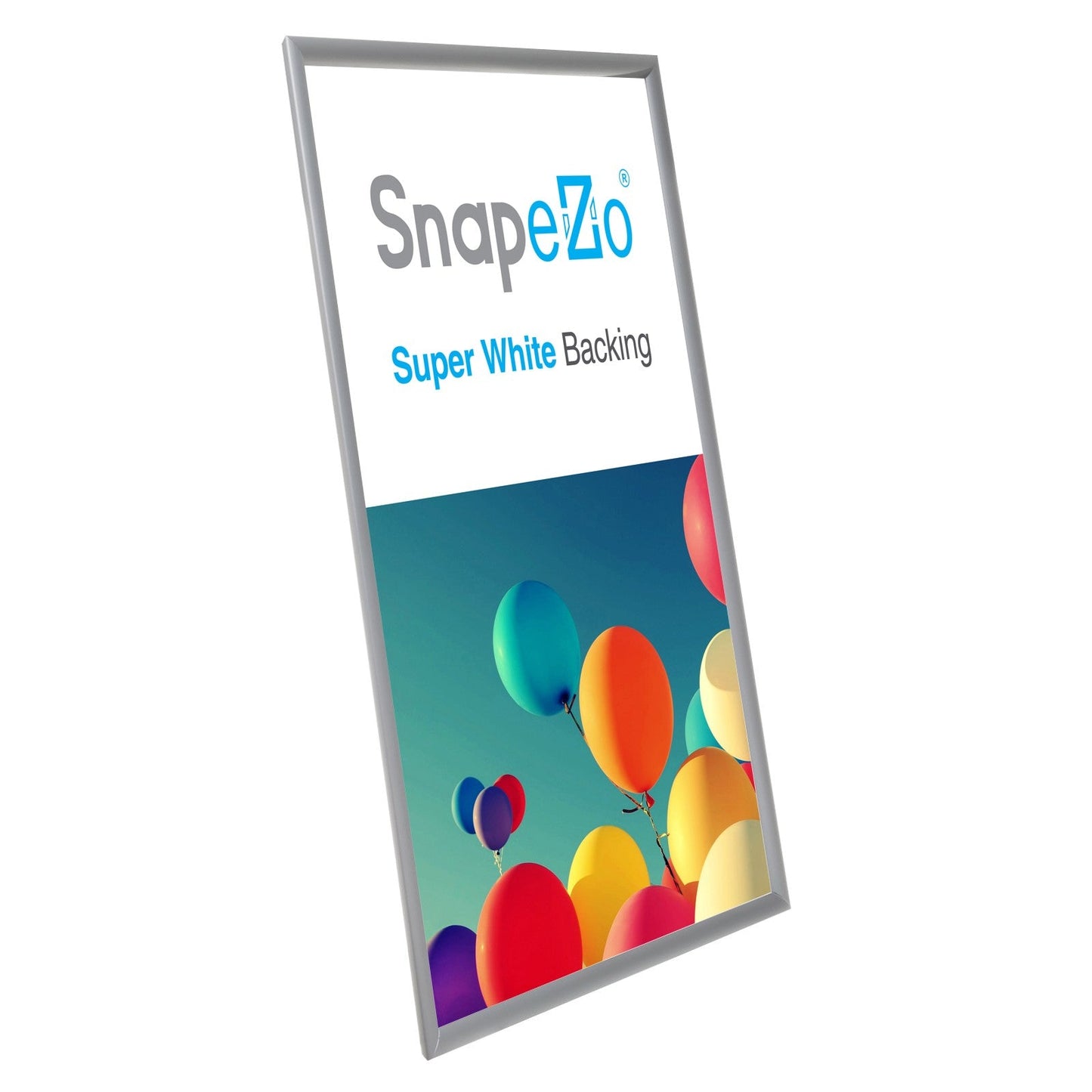 Load image into Gallery viewer, 28x42 Silver SnapeZo® Snap Frame - 1.2&amp;quot; Profile
