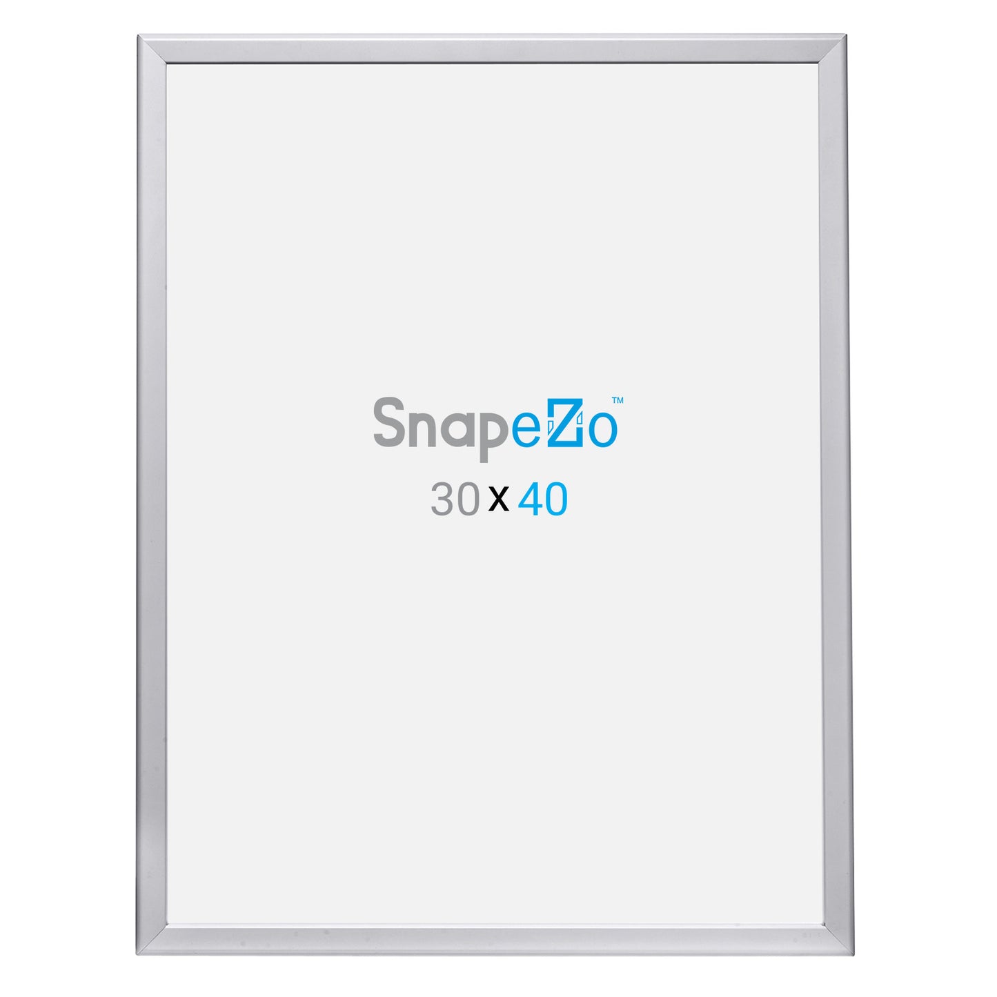Twin-Pack of Snapezo® Silver 30x40 Movie Poster Frame - 1.25" Profile