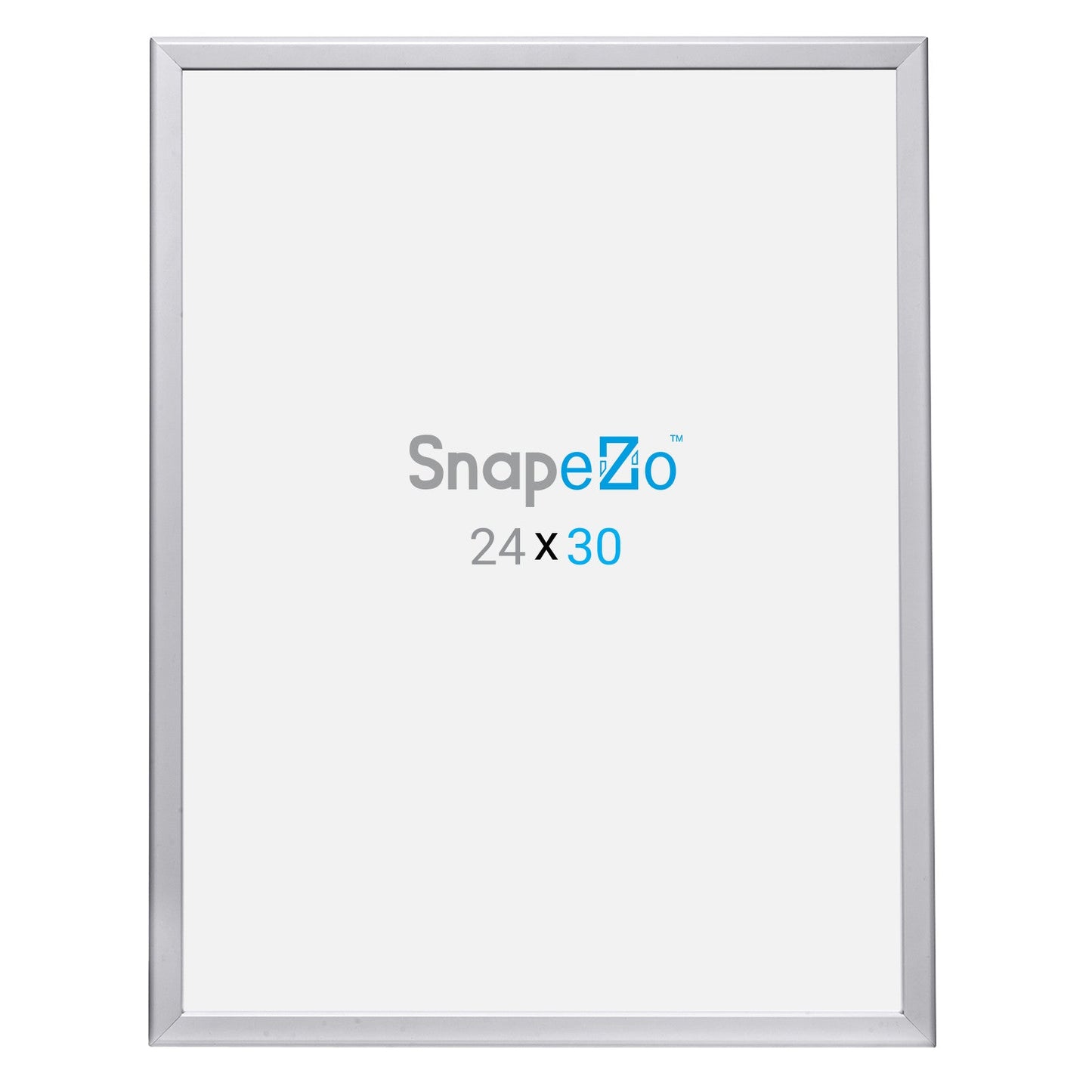 24x30 Silver SnapeZo® Snap Frame - 1.25" Profile