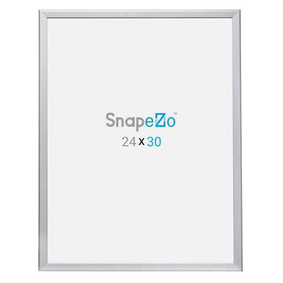 24x30 Silver SnapeZo® Snap Frame - 1.25" Profile