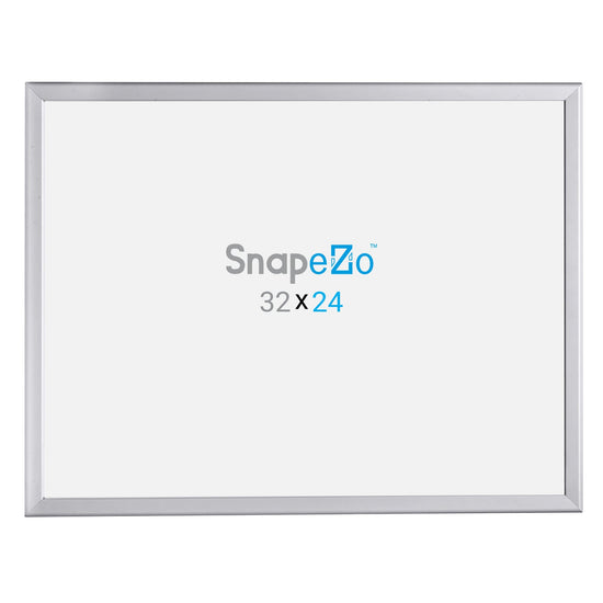 24x32 Silver SnapeZo® Snap Frame - 1.25" Profile
