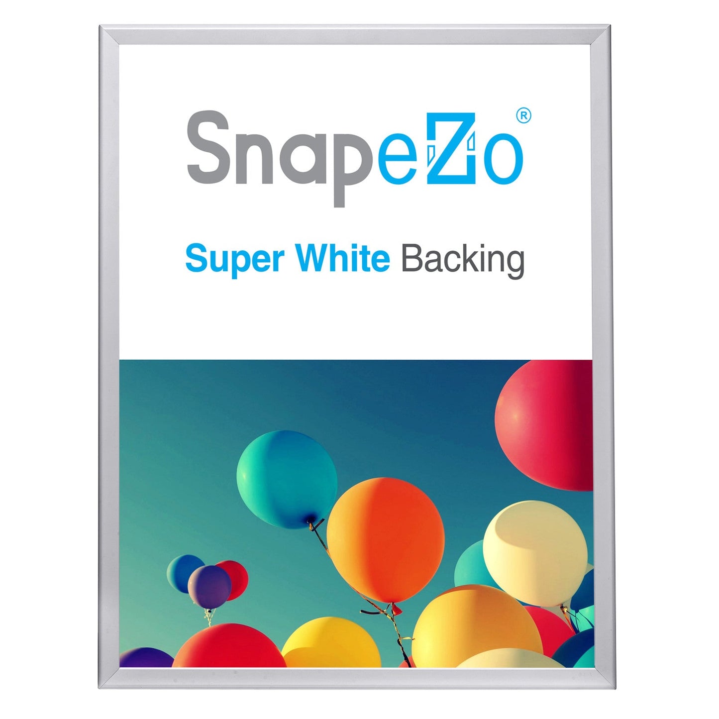 24x30 Silver SnapeZo® Snap Frame - 1.25" Profile