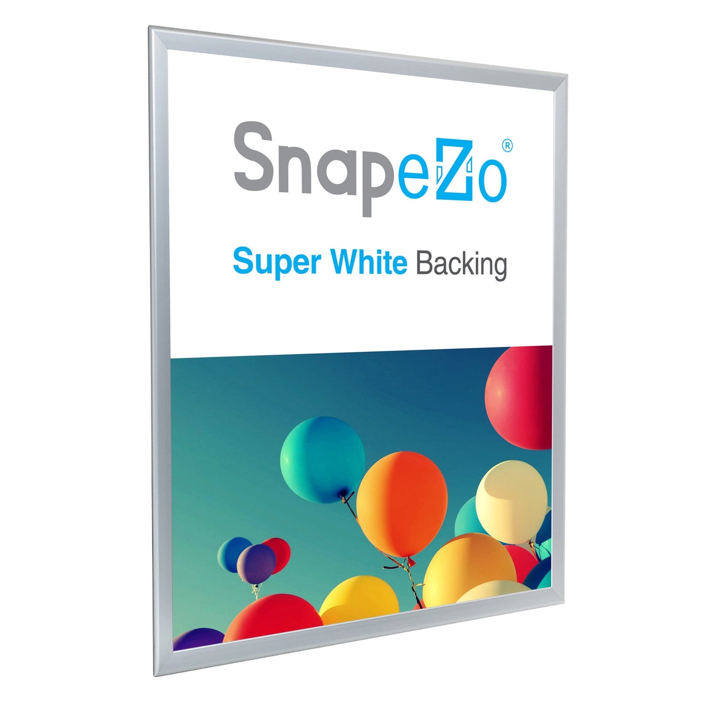 24x30 Silver SnapeZo® Snap Frame - 1.25" Profile