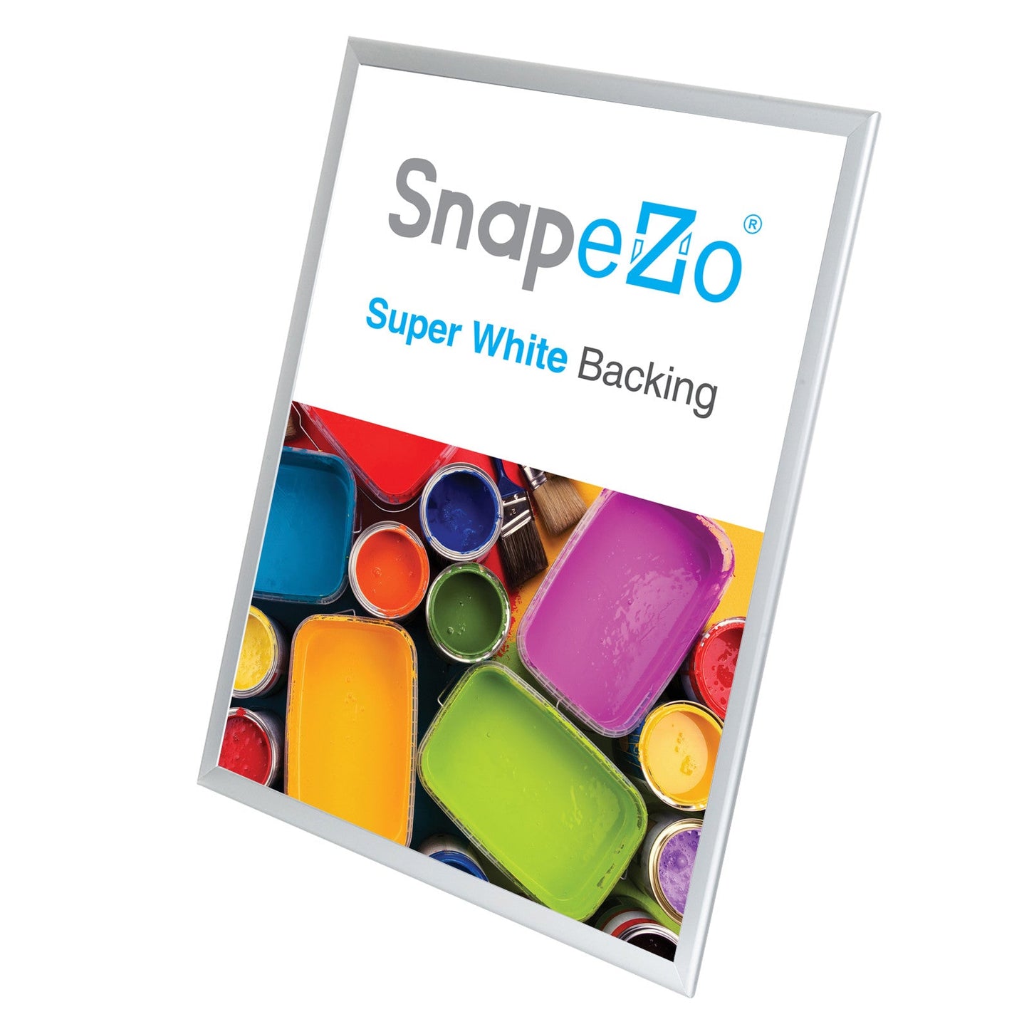 Load image into Gallery viewer, 27x39 Silver SnapeZo® Snap Frame - 1.25&amp;quot; Profile
