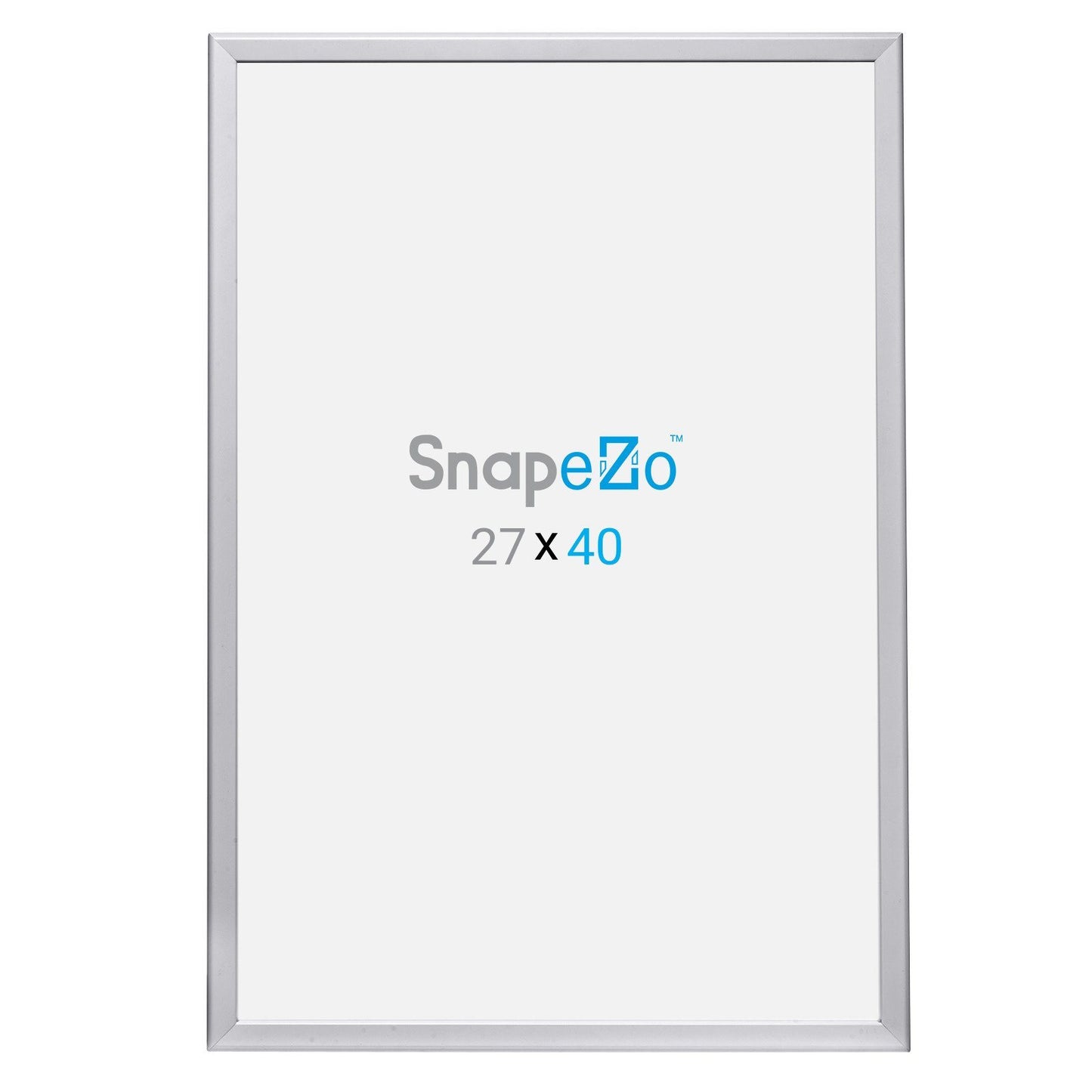 Silver movie poster SnapeZo® frame poster size 27X40 - 1.25 inch profile