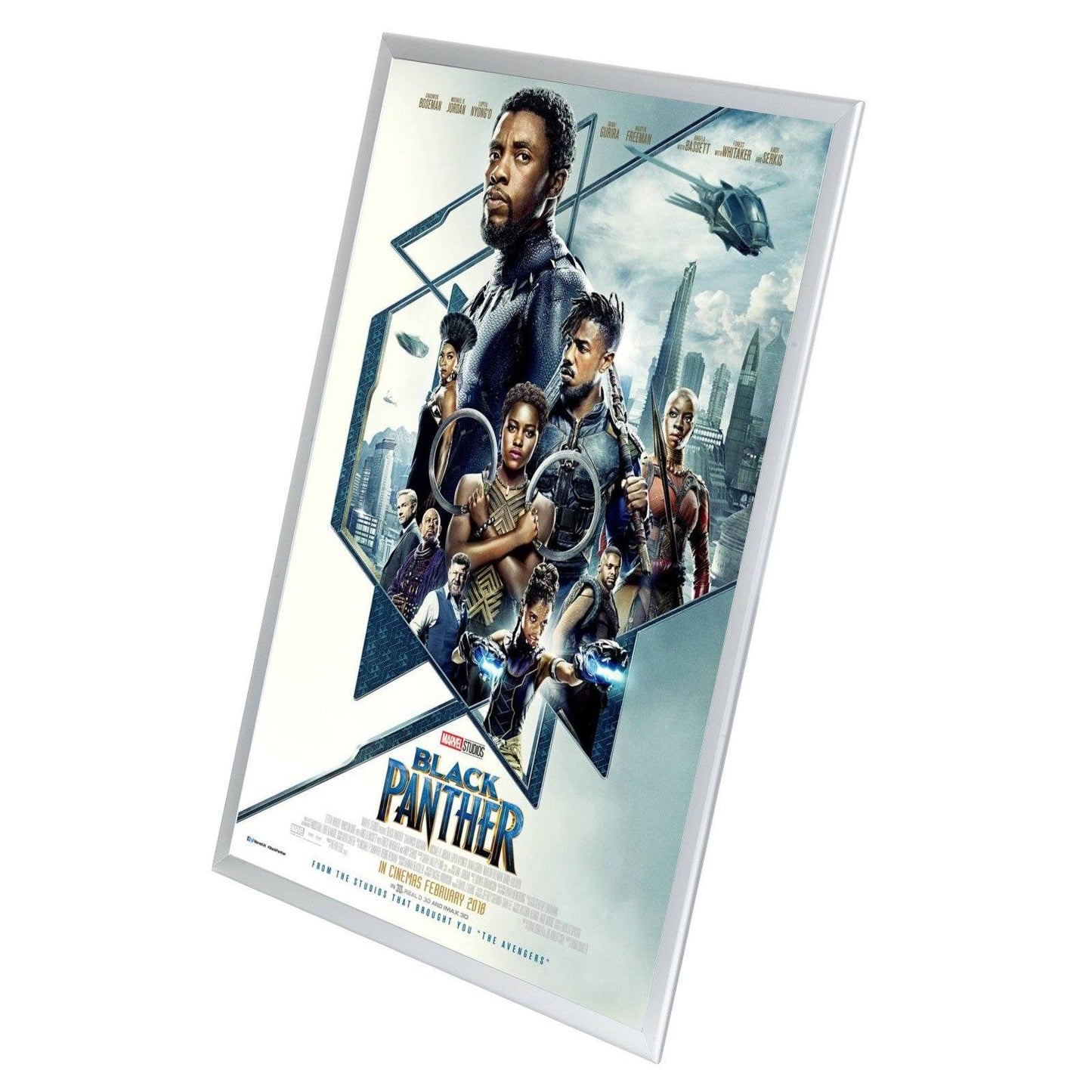 Silver movie poster SnapeZo® frame poster size 27X40 - 1.25 inch profile
