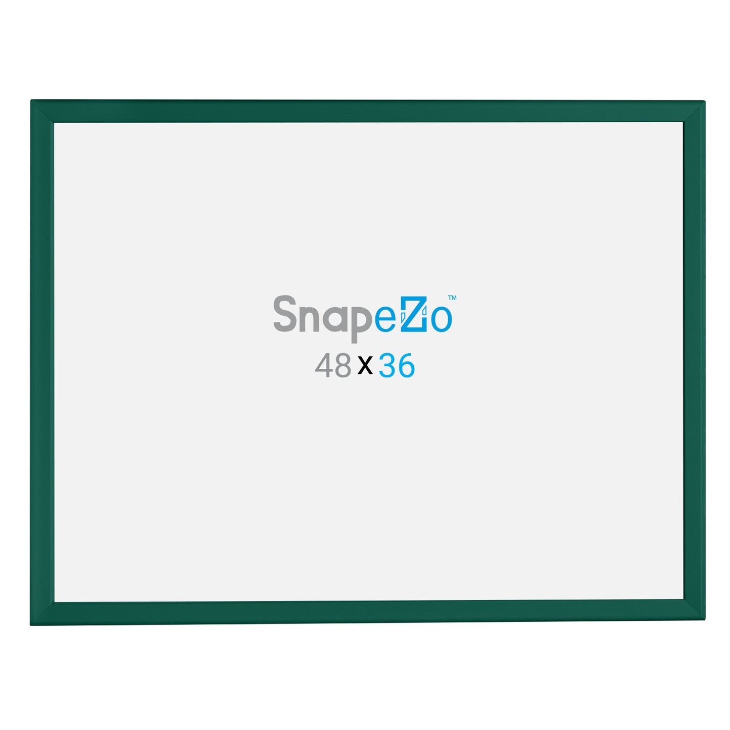 36x48 Green SnapeZo® Snap Frame - 1.25" Profile