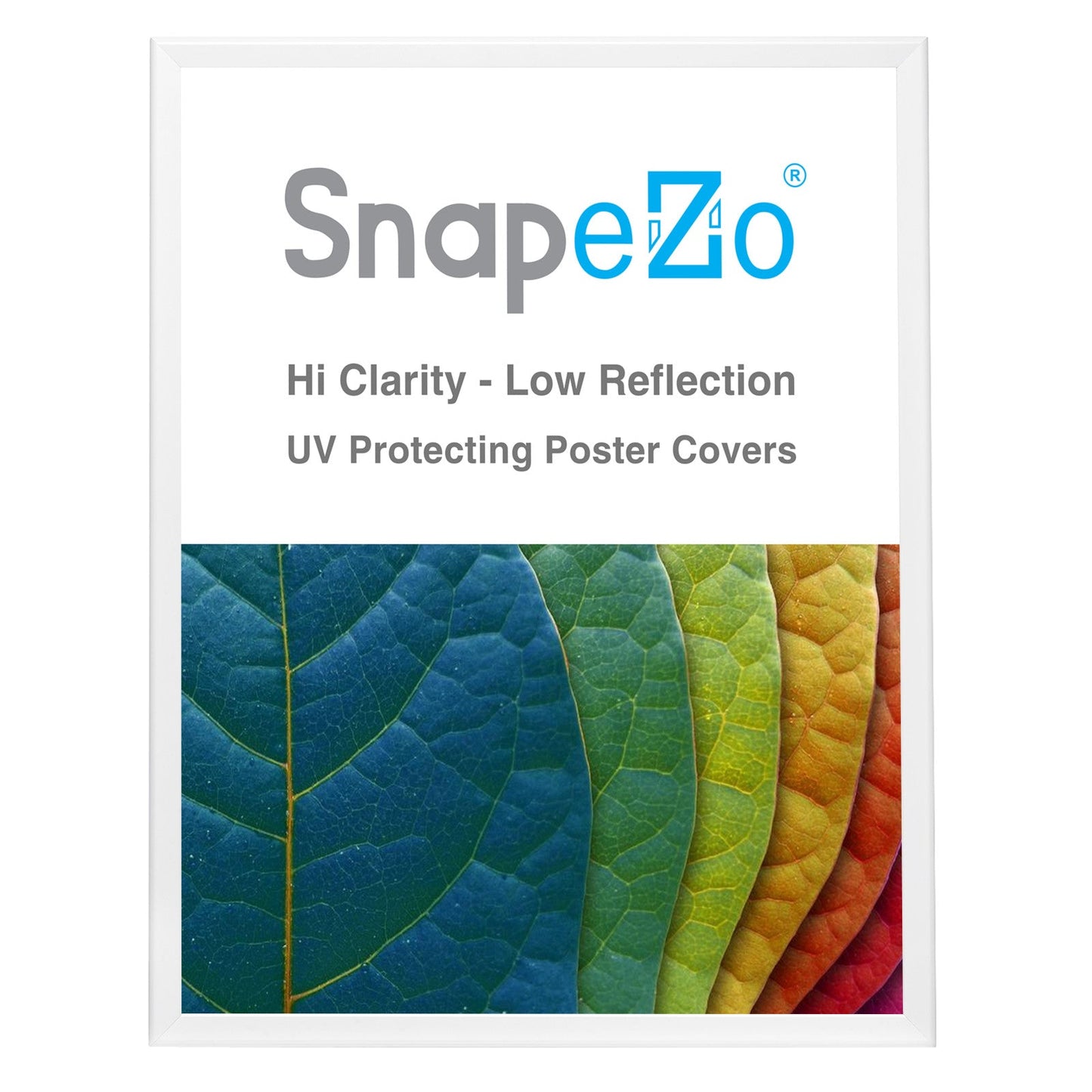 24x30 White SnapeZo® Snap Frame - 1.25" Profile