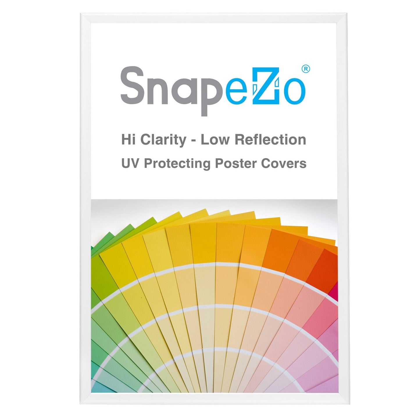 Load image into Gallery viewer, 27x41 White SnapeZo® Snap Frame - 1.25&amp;quot; Profile
