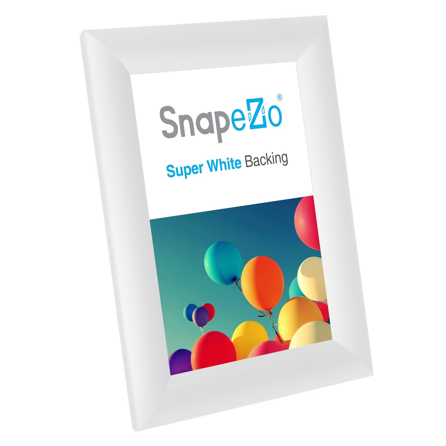 5x7 White SnapeZo® Snap Frame - 1" Profile