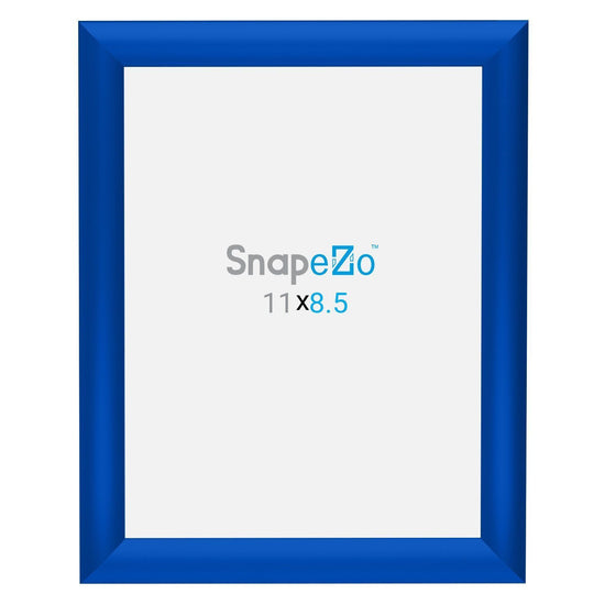 Load image into Gallery viewer, 8.5x11 Blue SnapeZo Snap Frame - 1 Inch Profile

