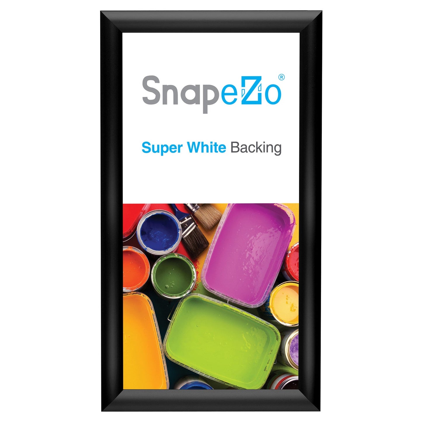 7x14 Black SnapeZo® Snap Frame - 1" Profile
