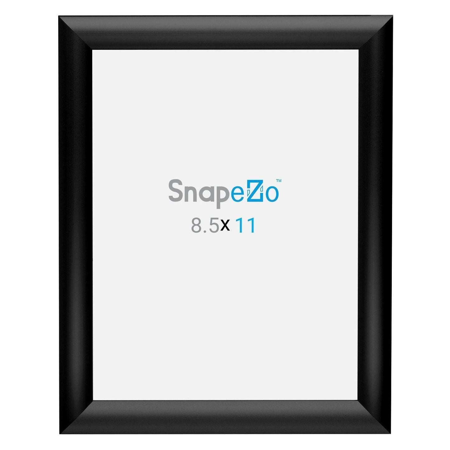 8.5x11 Black SnapeZo Snap Frame - 1 Inch Profile