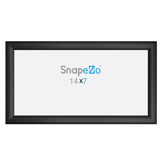 Load image into Gallery viewer, 7x14 Black SnapeZo® Snap Frame - 1.2&amp;quot; Profile
