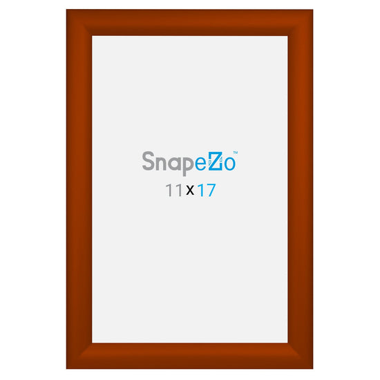 11x17 Brown SnapeZo® Snap Frame - 1.2" Profile