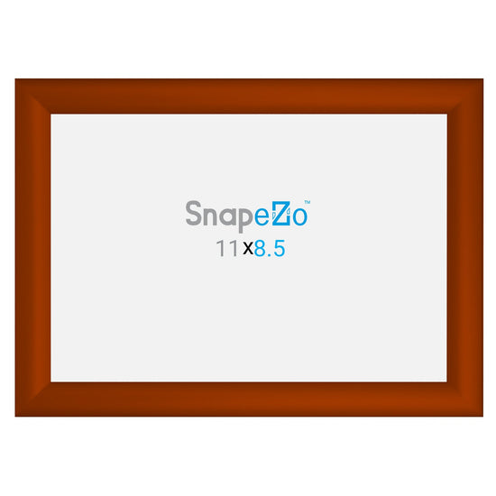 Load image into Gallery viewer, 8.5x11 Brown SnapeZo® Snap Frame - 1.2&amp;quot; Profile
