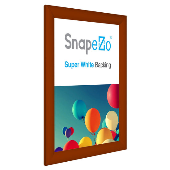 Load image into Gallery viewer, 8.5x11 Brown SnapeZo® Snap Frame - 1.2&amp;quot; Profile
