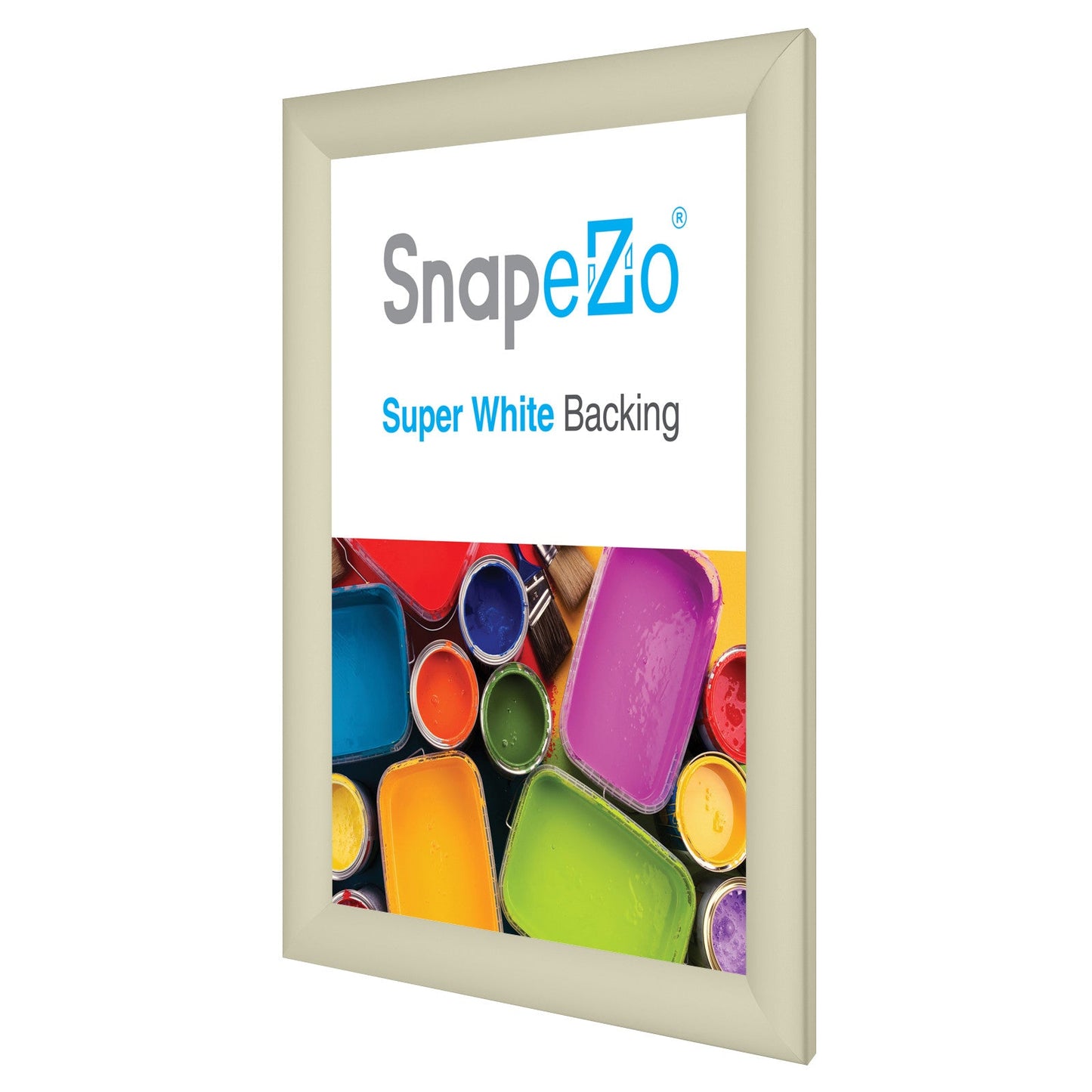 Load image into Gallery viewer, Cream certificate SnapeZo® snap frame poster size 8x10 - 1.2 inch profile
